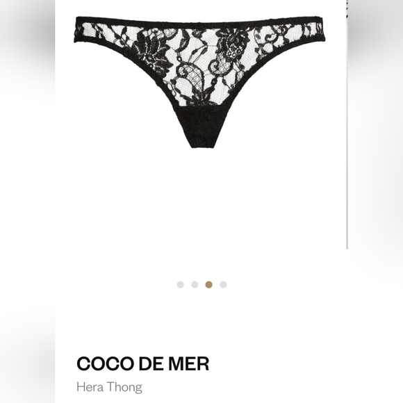 2 piece CoCo de Mer Thong and Garter Belt green small - Picture 4 of 6